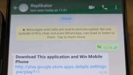 نص خبيث تتلقاه عبر واتسأب يسرق معلوماتك ويضر بمن تراسله