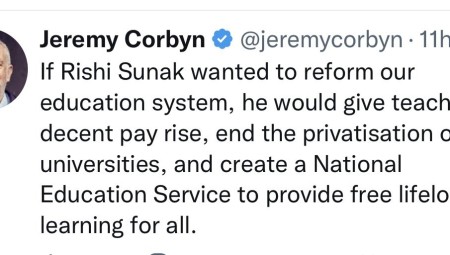 جيرمي كوربن: إذا أراد سوناك إصلاح التعليم فعليه رفع رواتب المدرسين