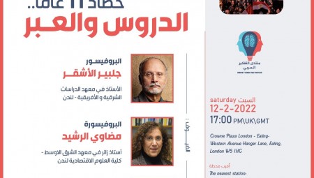 الربيع العربي.. حصاد 11 عاما.. الدروس والعبر: عنوان الندوة الجديدة لمنتدى التفكير العربي