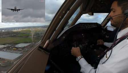 فيديو: لندن.. هبوط اضطراري مرعب لطائرة قطرية واجهت العاصفة يونيس في مطار هيثرو