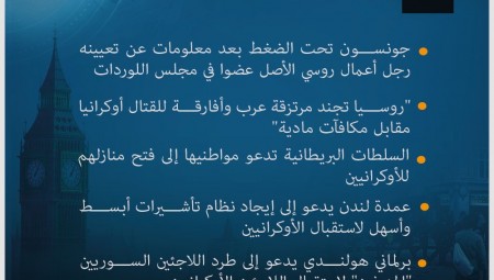 إليكم موجز لأهم أخبار بريطانيا الإثنين 14-3-2022