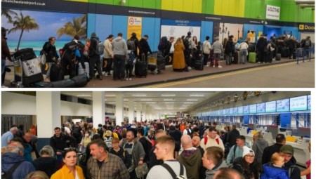 فوضى مطار مانشستر في عيد الفصح.. وطوابير انتظار وصلت حتى مواقف السيارات