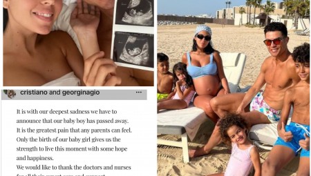 كريستيانو رونالدو يعلن وفاة ابنه التوأم بعد ولادته بدقائق بينما ولدت طفلته
