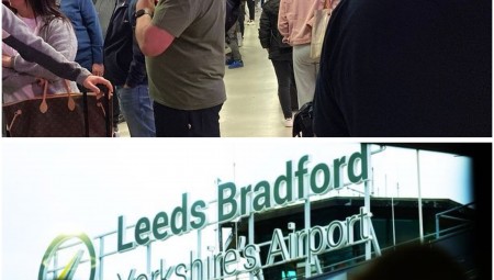 غضب عارم بين المسافرين في مطار ليدز برادفورد بسبب طوابير الانتظار.. والمطار يعتذر