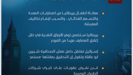 موجز لأهم أخبار بريطانيا الخميس (19-5-2022)