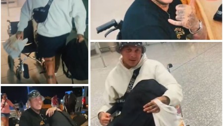 سائح تظاهر أنه بحاجة لـ كرسي متحرك لتخطي طابور الانتظار الطويل في المطار