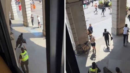 فيديو: عصابة مسلحة تقتحم متجر آبل وتسرق أجهزة الكترونية بآلاف الجنيهات الاسترلينية