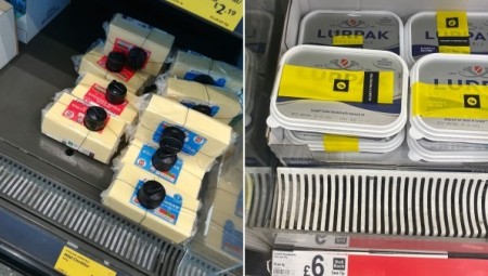 وسط أزمة التكاليف… متاجر بريطانية تضع أجهزة إنذار على الأجبان والزبدة وحليب الأطفال 