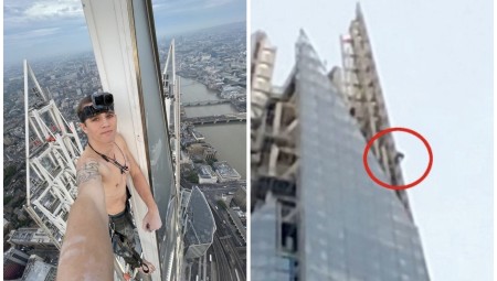 بالصور.. شرطة لندن تلقي القبض على شاب تسلق والتقط صورة سيلفي من أعلى برج شارد