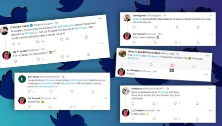 ليز تراس ترد على العديد من المغردين بمرح كبير بعد فوزها بمنصب رئيسة وزراء بريطانيا