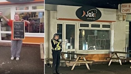 مواطنون يعتدون على ممتلكات مطعم لسيدة بريطانية احتفلت بوفاة الملكة إليزابيث