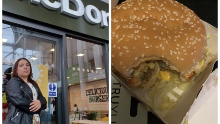 بريطانية تحصل على وجبة ماك برجر مقضومة بالفعل.. وماكدونالدز تنفي هذه التهم 