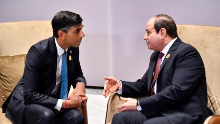 ريشي سوناك يثير قضية الناشط علاء عبدالفتاح خلال لقائه مع السيسي