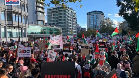 شاهد: تغطية خاصة لعرب لندن  لمليونية السبت المناصرة لفلسطين بلندن