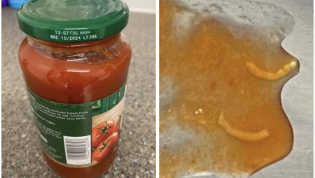 بريطانية تعثر على يرقات في علبة صلصة اشترتها من متجر تيسكو.. والمتجر يعتذر