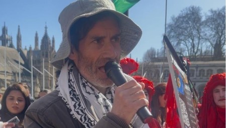 رحلة الحج لأجل فلسطين تحط على أبواب البرلمان البريطاني