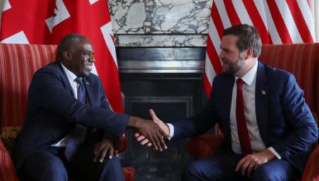 ديفيد لامي يلتقي بنائب الرئيس الأمريكي وسط إدانة ستارمر لخطة إسرائيل للسيطرة على غزة